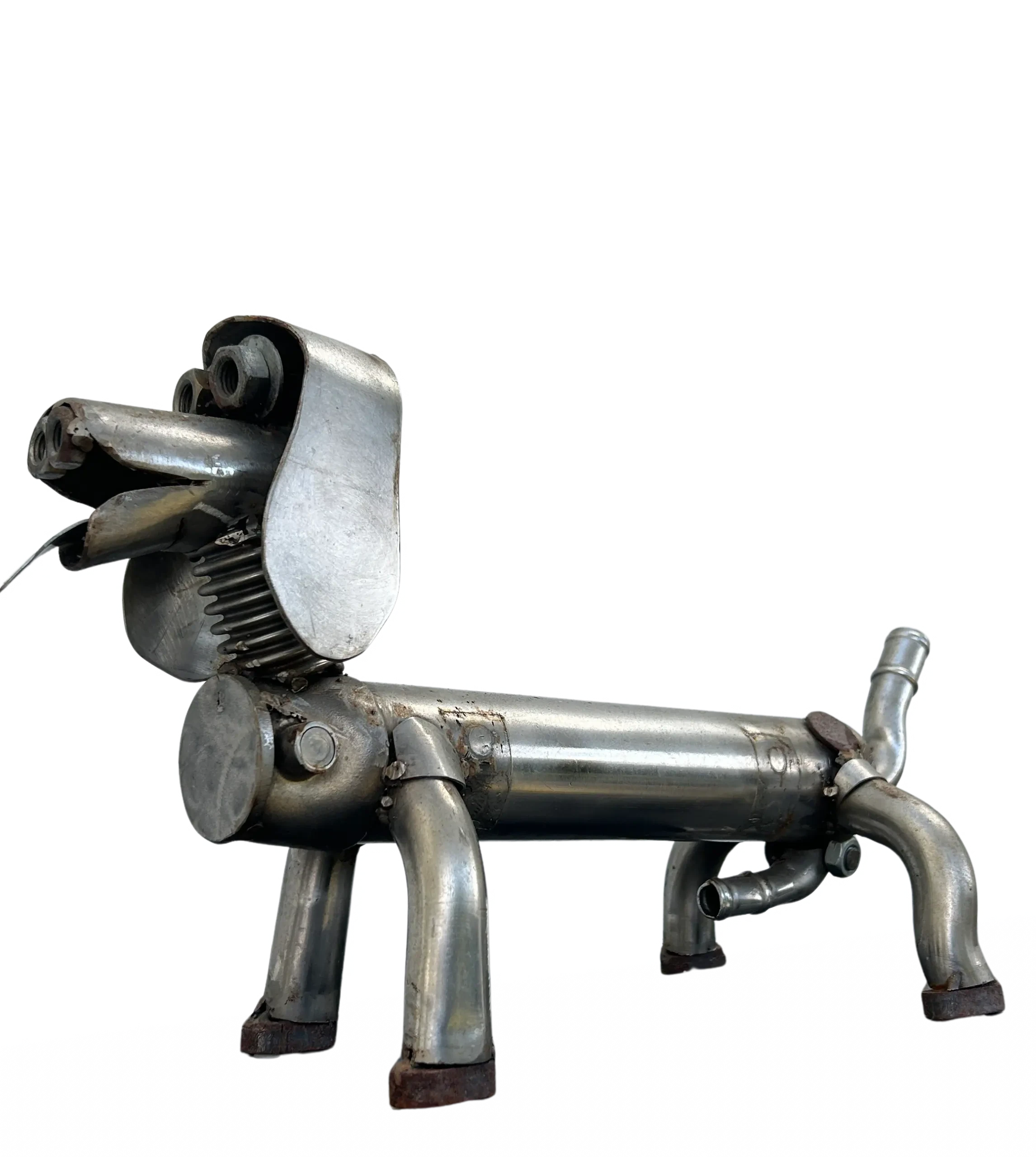 Intru parmis les chats Un Teckel Parmis les Chats - Réalisé avec des pièces moteur inox